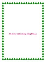 Tài liệu Chữa tay chân miệng bằng Đông y. docx