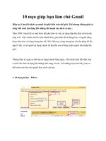 Tài liệu 10 mẹo giúp bạn làm chủ Gmail pptx