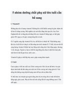 Tài liệu 5 nhóm dưỡng chất phụ nữ lớn tuổi cần bổ sung pdf