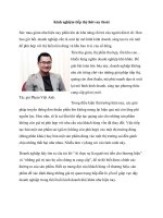 Tài liệu Kinh nghiệm tiếp thị thời suy thoái doc