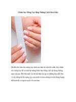 Tài liệu Chăm Sóc Móng Tay bằng Những Cách Đơn Giản doc