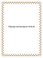 Tài liệu Tổng hợp cách làm đẹp da với đu đủ ppt