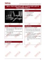 Tài liệu Bài 5: Thực hiện pháp luật, vi phạm pháp luật và trách nhiệm pháp lý docx