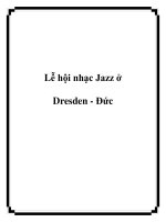 Tài liệu Lễ hội nhạc Jazz ở Dresden - Đức pot