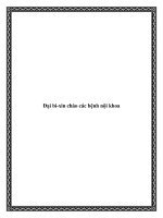 Tài liệu Đại bi-xin chào các bệnh nội khoa docx