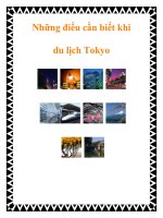 Tài liệu Những điều cần biết khi du lịch Tokyo docx