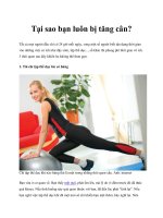 Tài liệu Tại sao bạn luôn bị tăng cân? docx