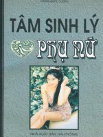tâm sinh lý phụ nữ