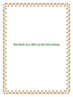 Tài liệu Bài thuốc hay điều trị đái tháo đường doc