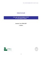 Tài liệu THE LAW AND ECONOMICS SPORT : 2ND Level Master Degree pdf