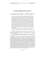 Tài liệu OUTSIDE DIRECTOR LIABILITY potx