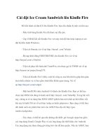 Tài liệu Cài đặt Ice Cream Sandwich lên Kindle Fire pptx