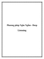 Tài liệu Phương pháp Nghe Ngấm - Deep Listening pdf