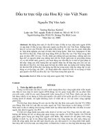 Đầu tư trực tiếp của hoa kỳ vào việt nam