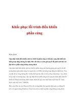 Tài liệu Khắc phục lỗi trình điều khiển phần cứng docx