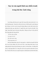 Tài liệu Suy tư của người lính sau chiến tranh trong bài thơ Ánh trăng pdf