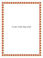 Tài liệu Ca dao về đời sống xã hội ppt