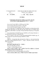 Tài liệu MẪU Về thẩm định, phê duyệt hồ sơ Nhiệm vụ quy hoạch - Dự toán kinh phí lập quy hoạch nông thôn mới của xã….., huyện…. pot