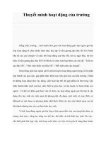 Tài liệu Thuyết minh hoạt động của trường potx