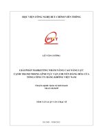 Giải pháp marketing nhằm nâng cao năng lực cạnh tranh trong lĩnh vực vận chuyển hàng hóa của tổng công ty hàng không việt nam