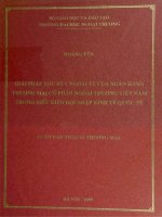 giải pháp thu hút ngoại tệ của ngân hàng thương mại cổ phần ngoại thương việt nam trong điều kiện hội nhập kinh tế quốc tế