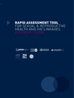 Tài liệu Rapid assessment tool for Sexual & reproductive HealtH and Hiv linkages doc