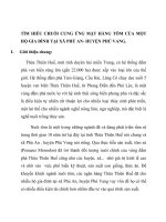 tìm hiểu chuỗi cung ứng mặt hàng tôm của một hộ gia đình tại xã phú an- huyện phú vang