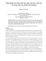 Biện pháp tạo hứng thú học tập cho học sinh lớp 10 trong dạy học phần thơ đường