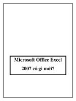 Tài liệu Microsoft Office Excel 2007 có gì mới pdf