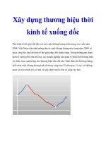 Tài liệu Xây dựng thương hiệu thời kinh tế xuống dốc doc