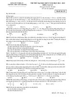Tài liệu Đề Thi Đại Học Khối A, A1 Vật Lý 2013 - Phần 7 - Đề 2 pdf