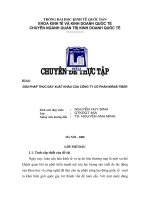 giải pháp thúc đẩy xuất khẩu của công ty cổ phần mirae fiber