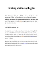 Tài liệu Không chỉ là sạch gàu pdf