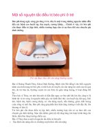 Tài liệu Một số nguyên tắc điều trị béo phì ở trẻ pptx