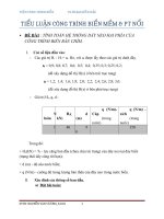 Tài liệu ĐỀ BÀI : TÍNH TOÁN HỆ THỐNG DÂY NEO HAI PHÍA CỦA CÔNG TRÌNH BIỂN BÁN CHÌM pot