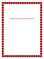 Tài liệu 8 bài thuốc cho người tai biến mạch máu não. pptx