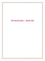 Tài liệu Mè đen bổ như… thuốc tiên. ppt