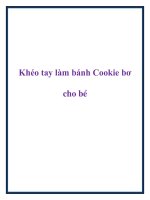 Tài liệu Khéo tay làm bánh Cookie bơ cho bé docx