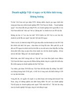 Tài liệu Doanh nghiệp Việt và nguy cơ bị thôn tính trong khủng hoảng doc