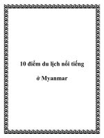 Tài liệu 10 điểm du lịch nổi tiếng ở Myanmar pot