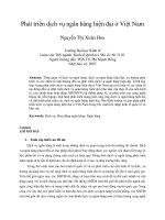 Phát triển dịch vụ ngân hàng hiện đại ở việt nam