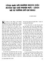 Tài liệu Báo cáo khoa học:Cảnh giác với giọng điệu xuyên tạc chủ nghĩa Mác -Lê nin, tư tưởng Hồ Chí Minh pdf