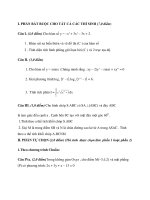 Tài liệu Đề Thi Thử Tốt Nghiệp Toán 2013 - Phần 9 - Đề 15 potx