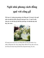 Tài liệu Ngôi nhà phong cách đồng quê với cổng gỗ ppt