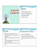 Tài liệu Kế toán tiền và nợ phải thu pdf