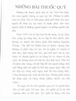 những bài thuốc quý từ cây