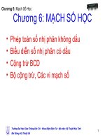 Tài liệu Chương 6: Mạch Số Học potx