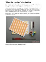 Tài liệu “Hòm thư giao lưu” cho gia đình pdf