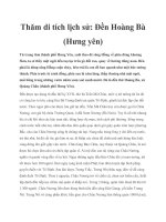 Tài liệu Thăm di tích lịch sử: Đền Hoàng Bà (Hưng yên) doc