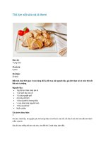 Tài liệu Thịt lợn xốt sữa và lá thơm pdf